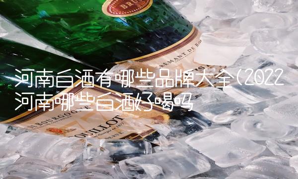 河南白酒有哪些品牌大全(2022河南哪些白酒好喝吗